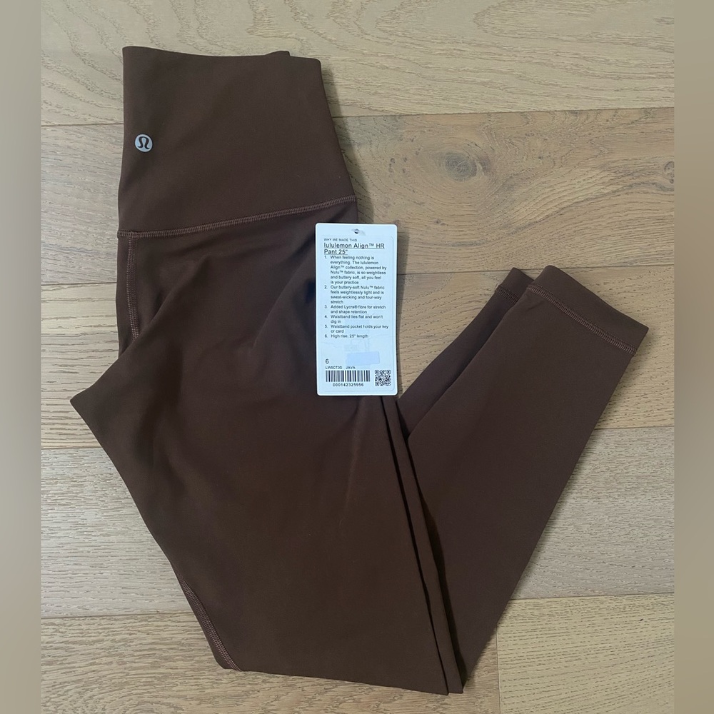 Lululemon BNWT Align High-rise Legging 25” - Java